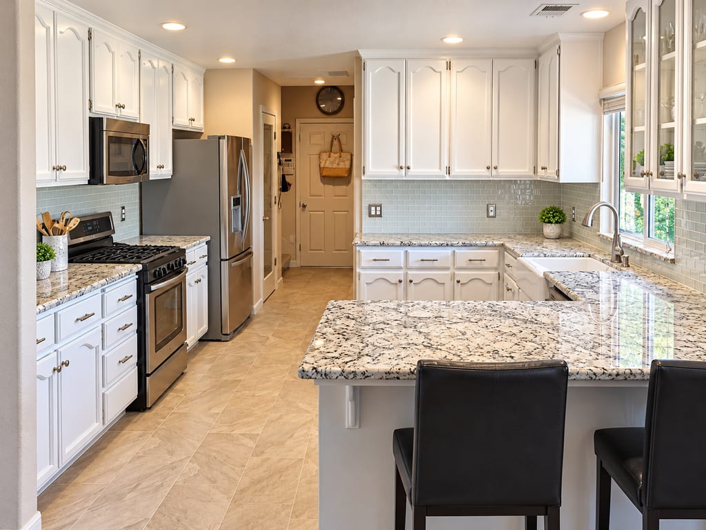 Kensy custom kitchen remodel: completed work by Wake Construction in Carson Valley, NV