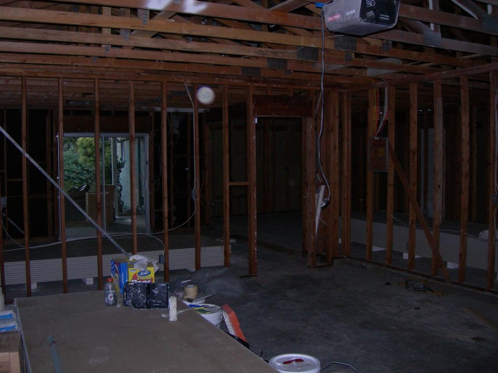 Before: Structural fire damage rebuild: before and after, before work began