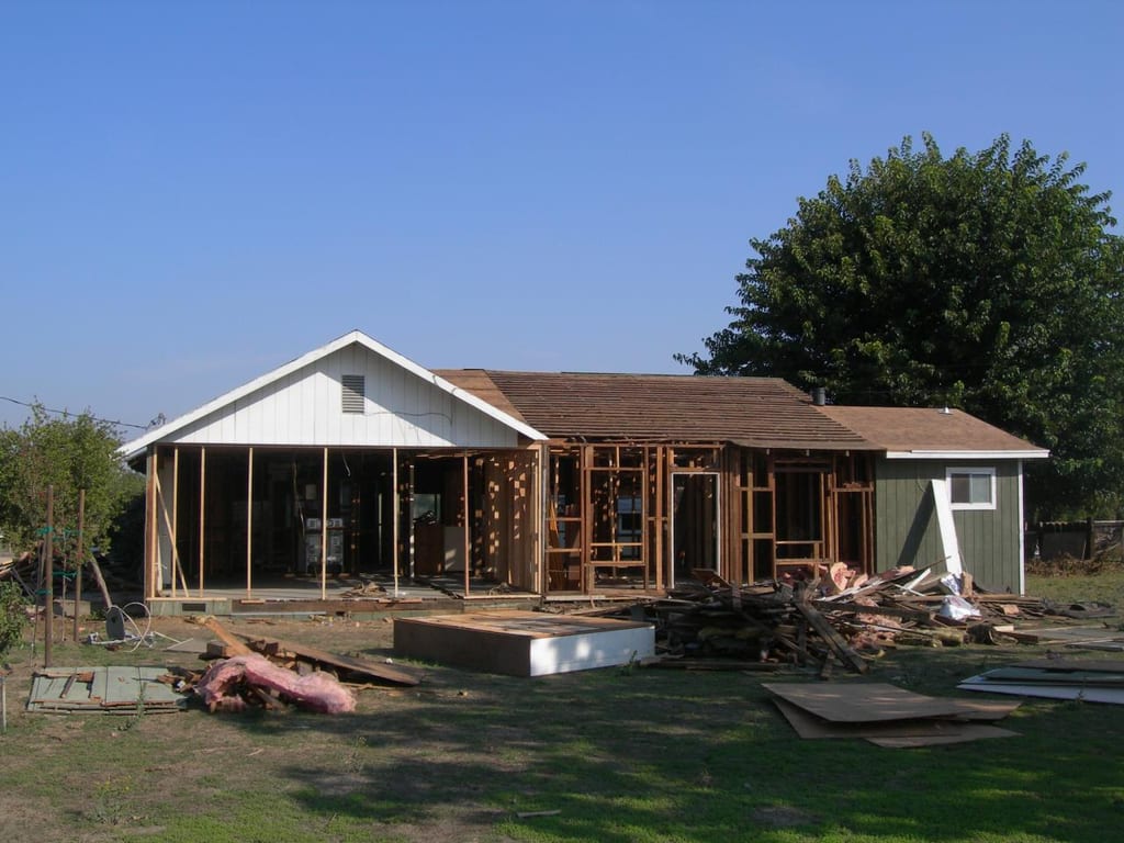 Before: Garcia whole-house strip, foundation lift, and remodel: before and after, before work began