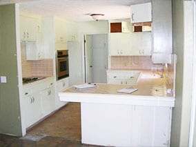 Before: 1960s kitchen remodel, before work began