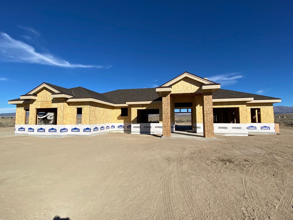 Custom built house in Minden: Custom built house in Minden: construction progress and structural craftsmanship